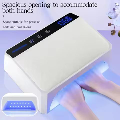69 LEDs UV Nail Lamp Rechargeable Cordless Nail Dryer with 178W Professional UV Light Cabin for Nail