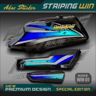 Honda Win 100 Variation Striping Win Sticker Code WIN01