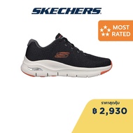 Skechers สเก็ตเชอร์ส รองเท้าผู้ชาย รองเท้าผ้าใบ Men Sport Arch Fit Takar Shoes - 232601-BKOR Arch Fit Machine Washable Vegan