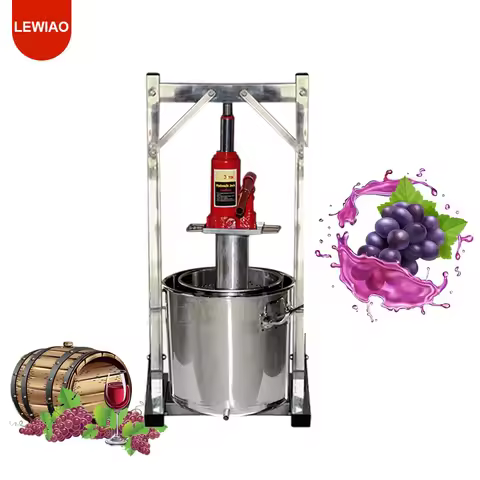 Manual Juice Honey Presser Stainless Steel Hand Wine Pressing Speparation Juice Oil Grape Press Mach