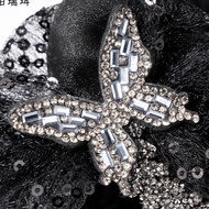 ✨Paris Princess Black Gauze Butterfly Clamp High-End Feeling Temperament Fashion Romantic Elegant Ha