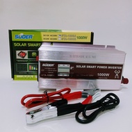 Suoer STA-1000A  อินเวอร์เตอร์ 1000W วัตต์เต็ม แท้ 100%  ตัวแปลงไฟ 12V to 220V Inverter modified sine weve ตัวแปลงไฟรถเป็นไฟบ้าน 12vออก220v Portable Smart Power Inverter