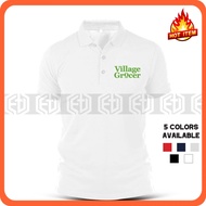 Village Grocer / Mart / Company Corporate / Embroidery / Uniform / Supermarket / Seragam / Baju Polo