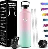 Stainless Steel Drinking Bottle, Thermos Flask, 1 Litre, BPA-Free, Leak-Proof Insulated Flask, Doubl