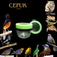 Cepuk Tempat pakan minum burung A3 - 6cm - 1 pc Cepuk tempat pakan minum burung A3 bulat