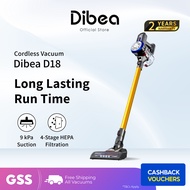 Dibea D18 Classical Cordless Vacuum Cleaner Handheld Stick with LED Light | Local Warranty