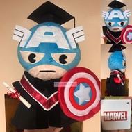 全新正版現貨Marvel美國隊長畢業公仔