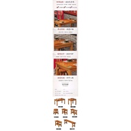 Table Chair Solid Wood Barbecue Shop Table Chair Table Breakfast Restaurant Restaurant Restaurant Ca