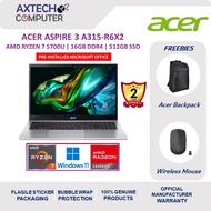 Acer Aspire 3 A315-44P-R6X2 15.6'' FHD Laptop Pure Silver ( Ryzen 7 5700U, 16GB, 512GB SSD, ATI, W11