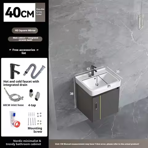 40cm Bathroom Vanity Cabinet Without Mirror Meuble Vasque Salle De Bain Clearance Sale Special Offer