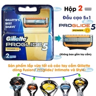 Box of 2 Gillette Proglide5 Power razor blades (5+1 shaving heads - Handle not included)