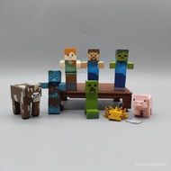 Cartoon Minecraft Figure Steve Ender Dragon Block Model Toy Desktop Ornament