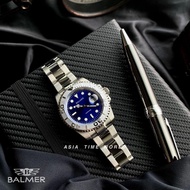 BALMER | 7918G SS-15 Sapphire Men's Watch with Blue Dial Silver OYSTER Stainless Steel Official Warr