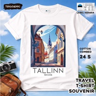 T-SHIRT BY ESTONIA 7 WEAR COUNTRYTAG ASAL ESTONIA COTTON 24S SOUVENIR PREMIUM GIFT