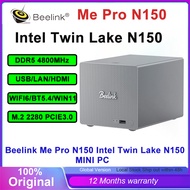 Beelink Me Pro N150 Intel Twin Lake N150 DDR5 4800Mhz M.2 2280 PCle3.0 WIFI6 BT5.4 Windows11 MINI PC
