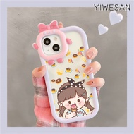 YIWESAN Casing Hp Samsung A31 A32 A53 5G A33 5G A54 5G A73 5G A05 A05s Case hp Anti Drop pola casing untuk Softcase perempuan kecil yang lucu Kesing