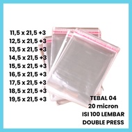 OPP Plastic Thickness 04 20 Micron Pure Garment 11.5x21.5 12.5x21.5 13.5x21.5 14.5x21.5 15.5x21.5 16