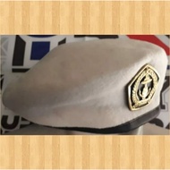 PUTIH Wool Beret/Wool Beret/White Beret/White Beret