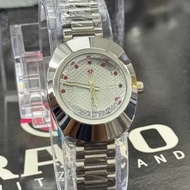 Rado Diastar day date Premium Quality Quartz Analog Stainless Steel Watches For women Jam Tangan per