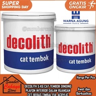 DECOLITH CAT TEMBOK 5 KG INTERIOR PLAFON DINDING CATT CET PLAFON