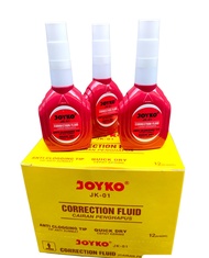 (promo) 1 pack 12 pcs tip ex  cair joyko JK-01 / correction fluid / per 12. 6. 3 pcs