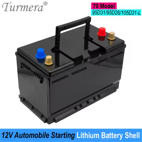 Turmera 12V Car Battery Box Automobile Starting Lithium Batteries Shell for 70 Series 95D31 95D26 10