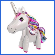 ✿ ◫ ◰ Agar.Shop Unicorn Happy Birthday Balloon Set Unicorn Party Decoration Foil Balloons Set Girls