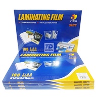 Xấp 100 Tờ Bìa Nhựa Ép Plastic Kích Thước A5-A4 Nhựa Ép Hình 80MIC Bìa Giấy Ép Plastic 80 Mic Size