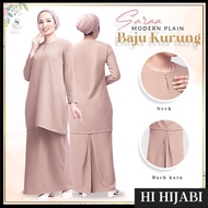 Baju Kurung Moden Murah Plain S M L XL XXL 3XL Kosong Kain Pasang Premium Como Crepe Zip Belakang Wo