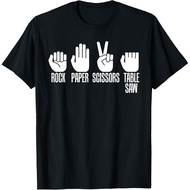 Carpenters Shirt Rock Paper Scissor Table Saw Fathers Day Gift T-Shirt