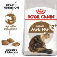 Royal canin Senior Ageing 12+ cat แบบเม็ดและแบบเปียก อาหารเพื่อแมวสูงวัย อายุ 12 ปีขึ้นไป