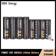 4~20 pcs YAMZI 1.5V AA 3700mWh Or AAA 1300mWh Lithium Rechargeable Battery