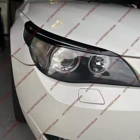 Headlight Eyelids Eyebrows for BMW 5 Series E60 E61 520i 525i 530i 540i 545i 550i M5 2003-2010 ABS 3