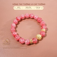Ngoc Dan Tam - Tuong Vi Auspicious Bracelet 9mm 5A - Fire Element & Earth Element