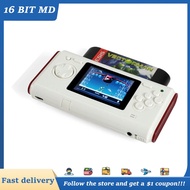 Original MegaDrive 16 BIT MD Compatible POCKET MD White Retro Portable Game Console