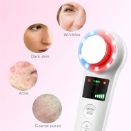 ☢CkeyiN EMS LED Hot Cold Hammer Ultrasonic Cryotherapy Facial Lifting Vibration Massager Face Body S