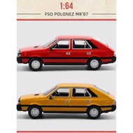 Alloy Car 1/64 FSO POLONEZ MR'87 Polo Milk Z Car Model