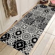 Mediterranean Tile Pattern Runner Rug Runner Carpet for Living Room Bedroom Dining Room Home Decor