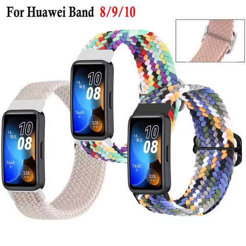Sports Nylon Strap for Huawei Band 8 9 10 Official Replacement Bracelet Belt For Huawei Band 8 9 10 