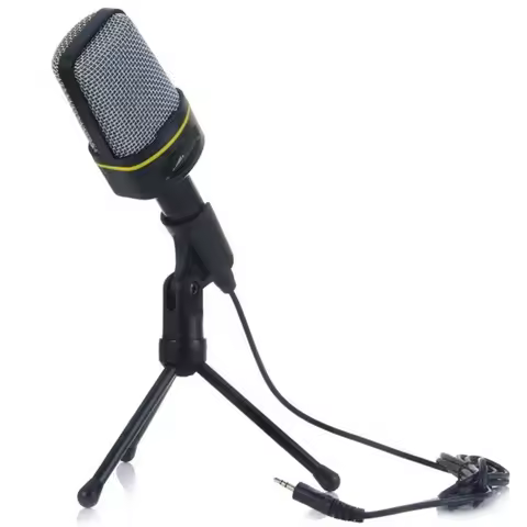 SF920 Condenser Microphone Profession 3.5mm Wired Studio Capacitive Mic With Tripod Stand for PC Com