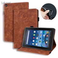 Lekaari Amazon Tablet Leather Case 2017 Fire HD 10 HD8 Kindle Paperwhite 1 2 3  Leathrt Flip Stand Wallet Cover