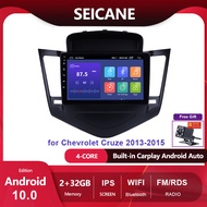 Seicane หน้าจอสัมผัส IPS ขนาด 9นิ้ว Android 10.0 เครื่องเสียงรถยนต์เครื่องเล่นสเตอริโอสำหรับ 2013-2015 Chevrolet Cruze 2+32G เครื่องเล่นวิทยุนำทาง GPS โฮสต์ Carplay และ Android Auto