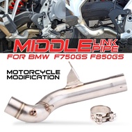 F750GS F850GS Motorcycle Exhaust Modified Escape Middle Link Pipe Catalyst Delete Pipe For BMW F 750