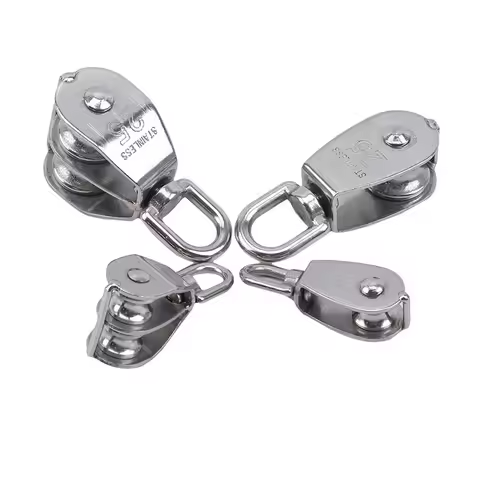 M15/M25 Single/Double Pulley Stainless Steel Wheel Swivel Lifting Set​ Lifting Rope Pulley Wire Rope