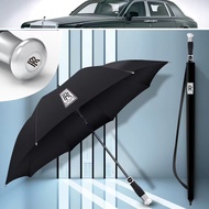 Rolls Royce ร่มด้ามจับยาวร่มสนามกอล์ฟร่มกลับด้านขนาดใหญ่Mercedes เบนซ์ BMW Audi ร่มโฆษณา