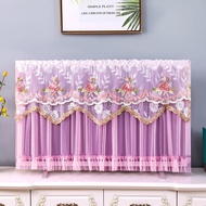 Lace Pink TV Cover 32 Inch 37 Inch 40 Inch 43 Inch Hanging Universal LCD TV Dust Cover 50/55 Inches 