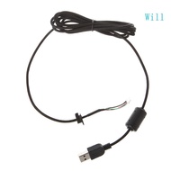 Will G9X Mouse Replacement Part Durable Wear Resist Nylon Braided Mouse Cable