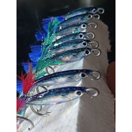 Reflective Dilis Lure with stainless hook (for tuna tulingan gulyasan talakitok barracuda lure)