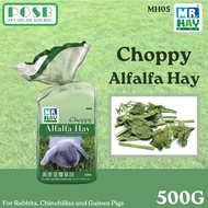 Mr Hay Choppy Alfalfa Hay for Rabbits, Chinchillas and Guinea Pigs 500g / Jerami Alfalfa Hay (MH05)