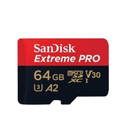 Sandisk Extreme Pro V30 A2 64GB microSDXC UHS-I Class 10 R170MB/W90MB SDSQXCY-064G